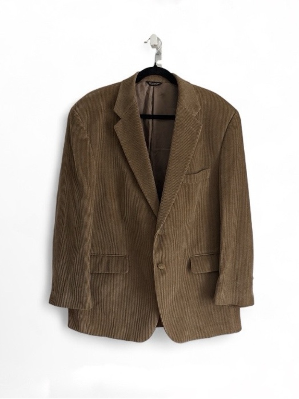 Ralph Lauren Chaps Mens Blazer Cotton Corduroy Light Brown Jacket Sports Coat
